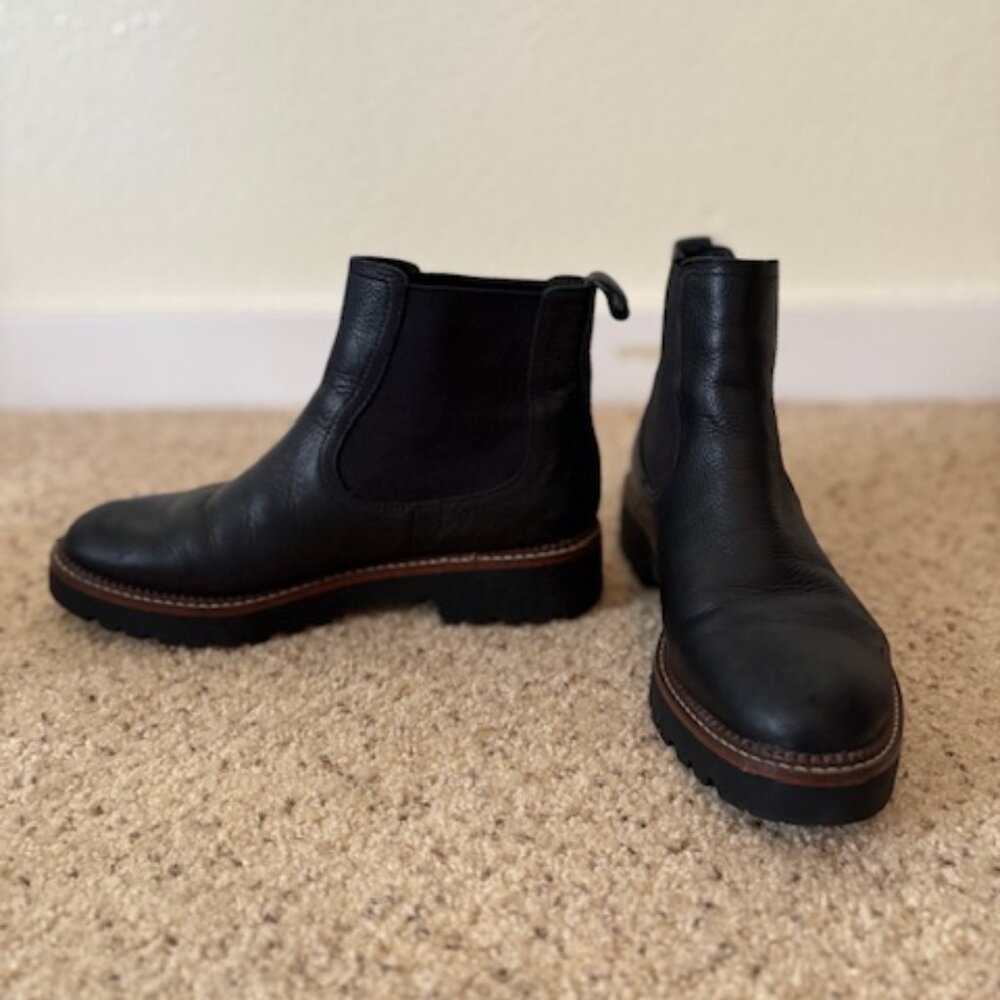 Caslon Waterproof Leather Chelsea Boots